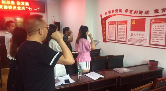 公司支部委員會(huì)全體黨員《講黨性重品行做表率比奉獻(xiàn)樹形象促發(fā)展》慶七·一活動(dòng)